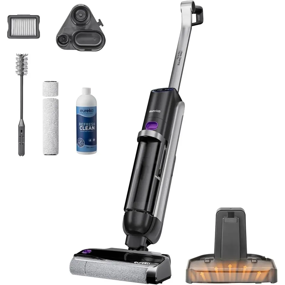 Lightweight Self-Cleaning Hardwood Floor Vacuum for Pets and Sticky Messes, Black, Model 630PL
Lightweight Self-Cleaning Hardwood Floor Vacuum for Pets and Sticky Messes, Black, Model 630PL