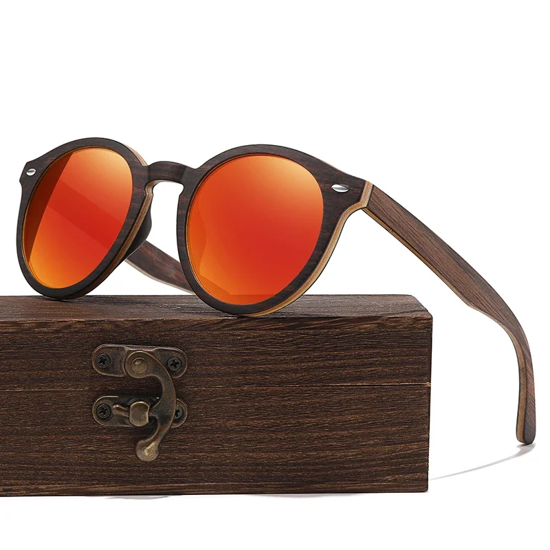 LDMZYJ Polarized Sunglasses Women Men Vintage Round Wooden Frame Brand Designer Driving Sun Glasses With Gift Box
LDMZYJ Polarized Sunglasses Women Men Vintage Round Wooden Frame Brand Designer Driving Sun Glasses With Gift Box