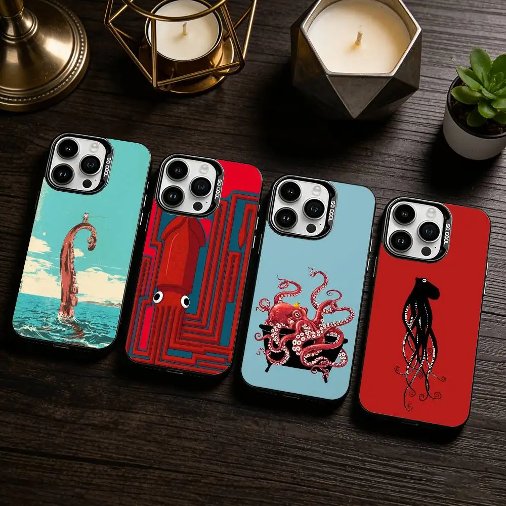 This is a Big Octopus Phone Case For iPhone 17,16,15,14,13,12,11 Plus,Pro Max,XS,Colored silver phone case
This is a Big Octopus Phone Case For iPhone 17,16,15,14,13,12,11 Plus,Pro Max,XS,Colored silver phone case