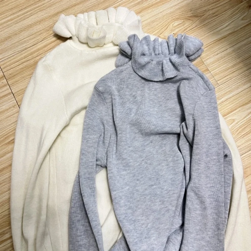 Корейская вязаная женская кофта с высоким воротником и длинным рукавом, базовый слой, зимняя новинка, модный дизайн, внутренний топ
Корейская вязаная женская кофта с высоким воротником и длинным рукавом, базовый слой, зимняя новинка, модный дизайн, внутренний топ