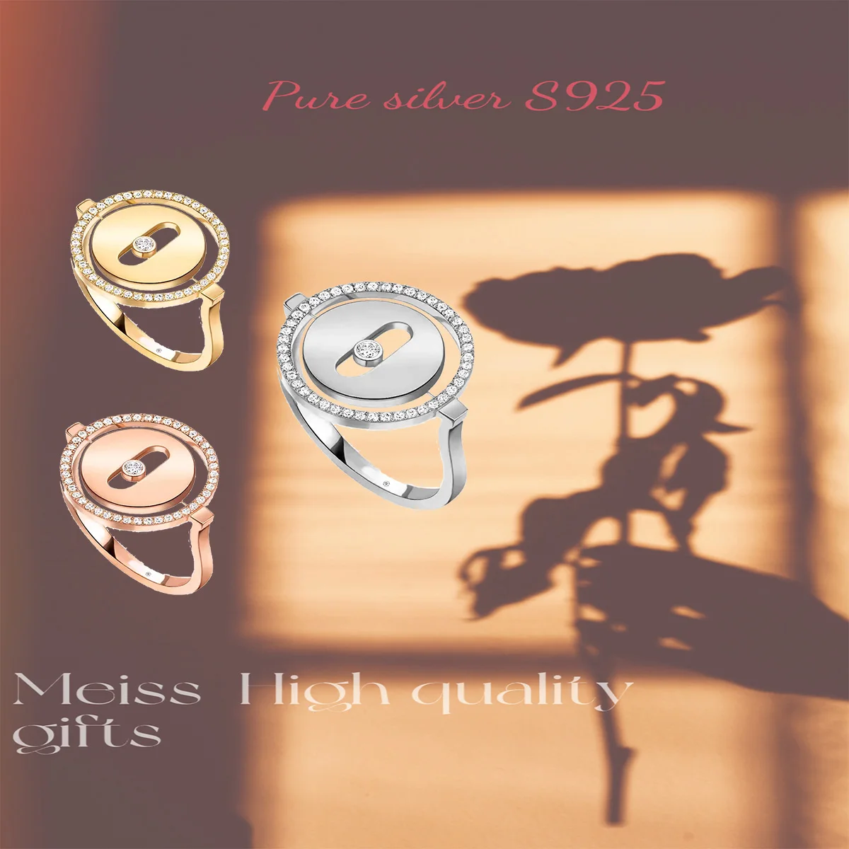 Pure silver s925 ring Smooth temperament, light luxury, exquisite high-end women's fashion ring 
Pure silver s925 ring Smooth temperament, light luxury, exquisite high-end women's fashion ring
