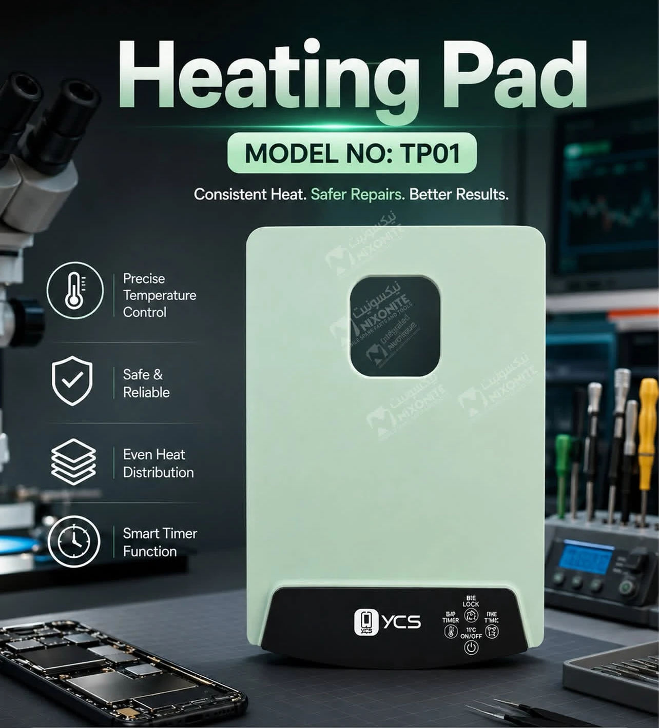 YCS Mobile Phone Repair Screen Heating Screen Separation Platform Protects Phone Image Head Disassembly
YCS Mobile Phone Repair Screen Heating Screen Separation Platform Protects Phone Image Head Disassembly