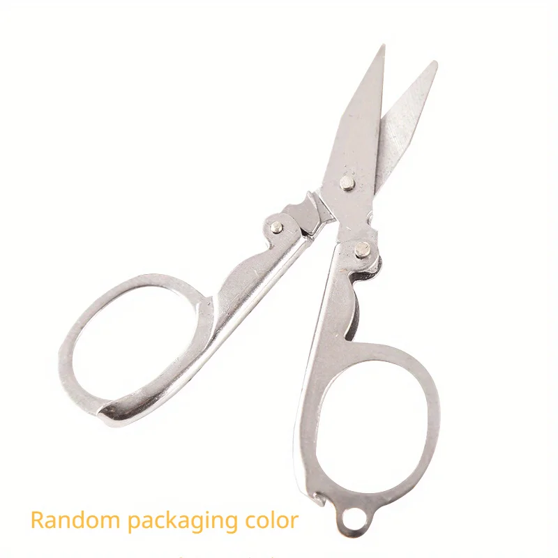 5pcs Foldable Small Scissors, Portable Mini Travel Scissors, Large-sized Stainless Steel Folding Scissors with Keychain
5pcs Foldable Small Scissors, Portable Mini Travel Scissors, Large-sized Stainless Steel Folding Scissors with Keychain