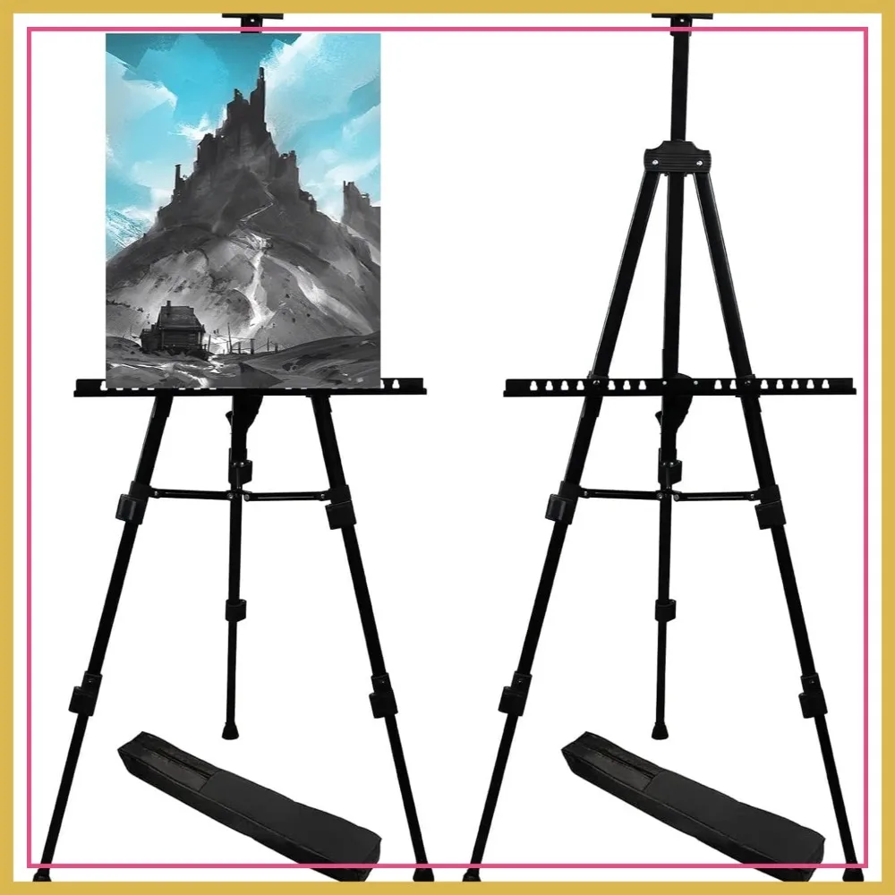 72" Adjustable Metal Easel Stand for Painting & Display, Table-Top or Floor, Black 2-Pack
72" Adjustable Metal Easel Stand for Painting & Display, Table-Top or Floor, Black 2-Pack
