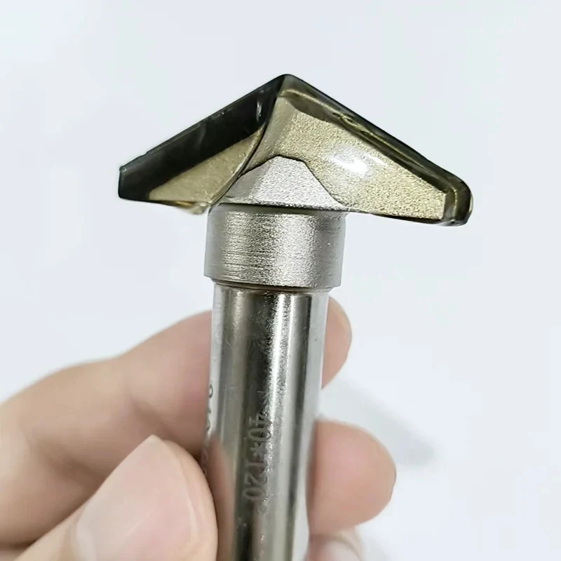 Chowmaster PCD woodworking router bits 40X12DX120° diamond V type grooving milling cutter for wood MDF
Chowmaster PCD woodworking router bits 40X12DX120° diamond V type grooving milling cutter for wood MDF