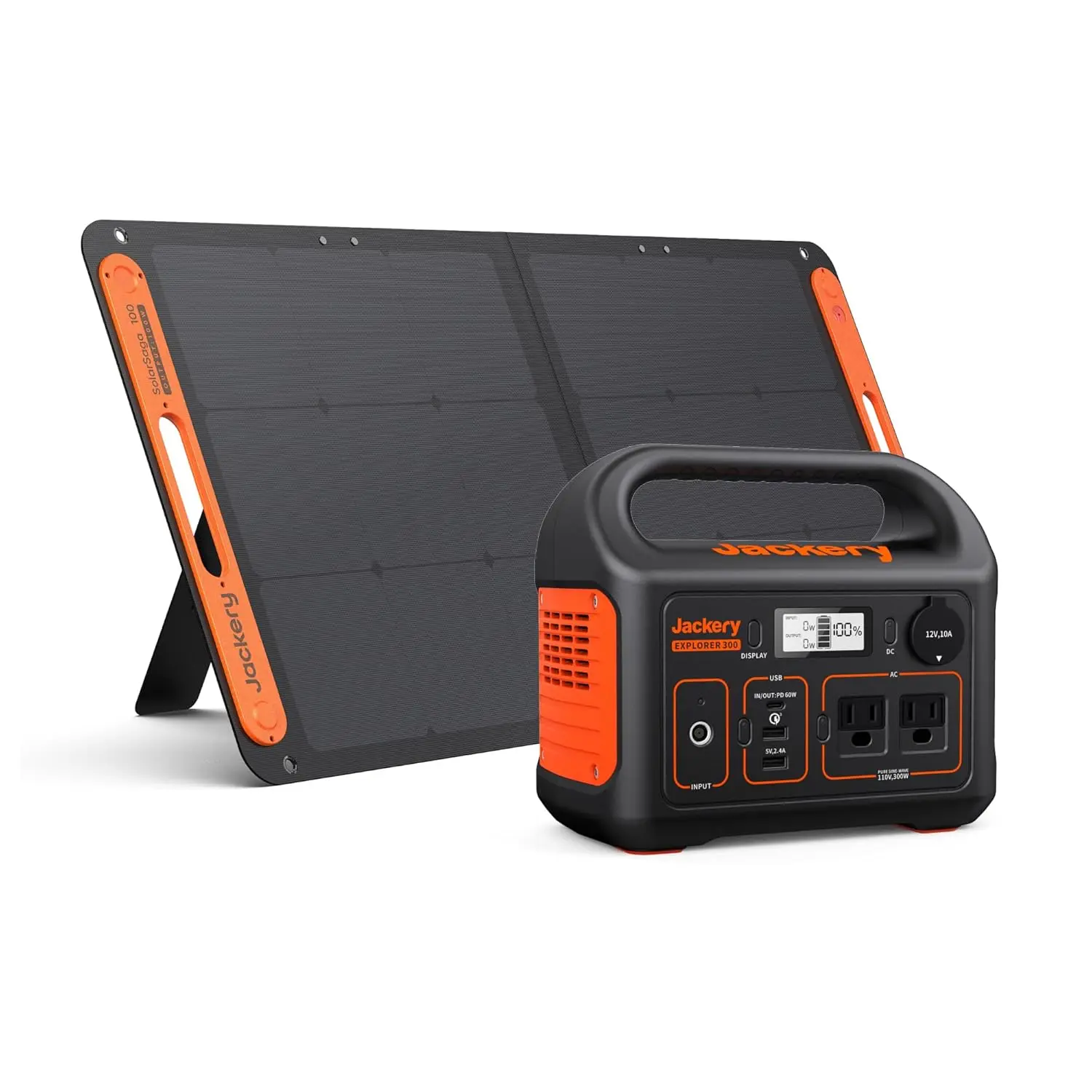Solar Generator 300, 292Wh Backup LiFePO4 Battery with 1XSolar Panel SolarSaga 100W, 300W Pure Sine Wave AC Outlet for, Customi
Solar Generator 300, 292Wh Backup LiFePO4 Battery with 1XSolar Panel SolarSaga 100W, 300W Pure Sine Wave AC Outlet for, Customi