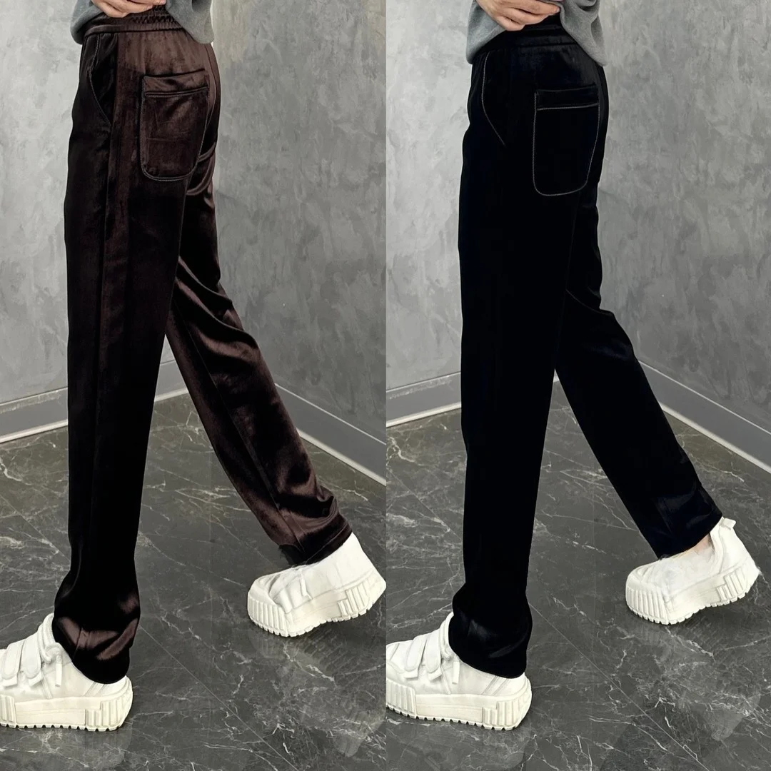 High Quali Velvet Straight Leg Sport Casual Pants Men's Loose Luxury Simple Long Trousers Autumn Winter Leisure Faion
High Quali Velvet Straight Leg Sport Casual Pants Men's Loose Luxury Simple Long Trousers Autumn Winter Leisure Faion