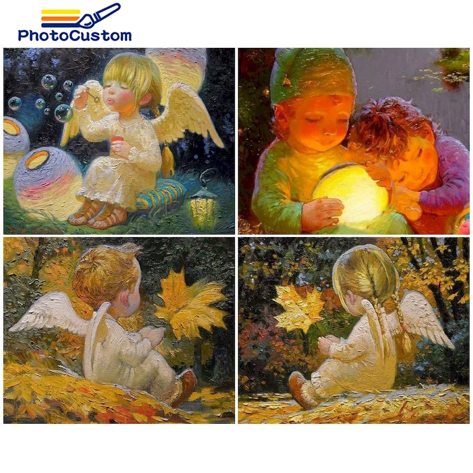 PhotoCustom 40x50cm Diy Oil Picture By Numbers Lovely Angel For Adult Kits Acrylic Paint On Canvas Painting By Numbers HandPaint
PhotoCustom 40x50cm Diy Oil Picture By Numbers Lovely Angel For Adult Kits Acrylic Paint On Canvas Painting By Numbers HandPaint