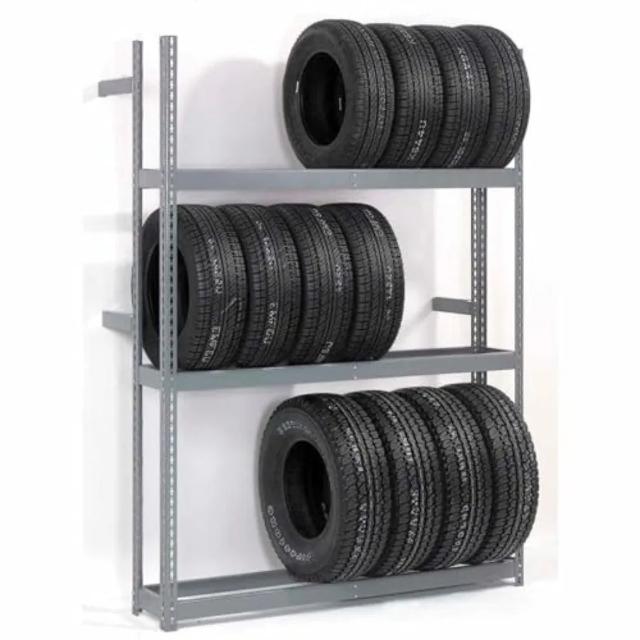3 Tier Single Entry Tire Rack 1500 lbs Shelf Capacity Steel Construction Durable Gray Baked Enamel Finish 60 W x 18 D x 84 H As
3 Tier Single Entry Tire Rack 1500 lbs Shelf Capacity Steel Construction Durable Gray Baked Enamel Finish 60 W x 18 D x 84 H As