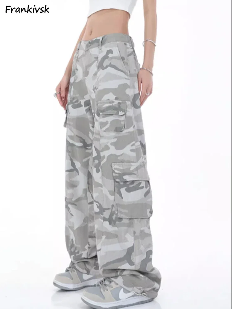 Camouflage Pants Women Pocket High Street Baggy Soft Leisure Spring Summer Korean Style Causal Chic All-match Basic Trousers
Camouflage Pants Women Pocket High Street Baggy Soft Leisure Spring Summer Korean Style Causal Chic All-match Basic Trousers