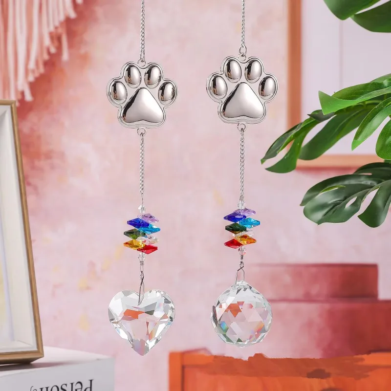 Pet Memorial Cat Paw Crystal Suncatcher Fantasy Rainbow Window Charm Pet Memorial Crystal Prisms
Pet Memorial Cat Paw Crystal Suncatcher Fantasy Rainbow Window Charm Pet Memorial Crystal Prisms