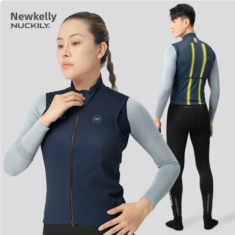 NUCKILY Unisex Cycling Windproof Vest, Lightweight Breathable Full-Zip Bike Gilet, Sleeveless Windbreaker for Road Cycling Outdo
NUCKILY Unisex Cycling Windproof Vest, Lightweight Breathable Full-Zip Bike Gilet, Sleeveless Windbreaker for Road Cycling Outdo