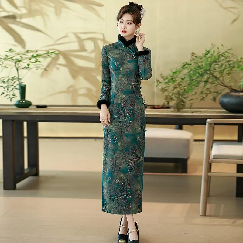 Stunning New Chinese Sle Fce Lined Thiened Autumn Winter New Arrival High End Mommy Dr Daily Wear
Stunning New Chinese Sle Fce Lined Thiened Autumn Winter New Arrival High End Mommy Dr Daily Wear