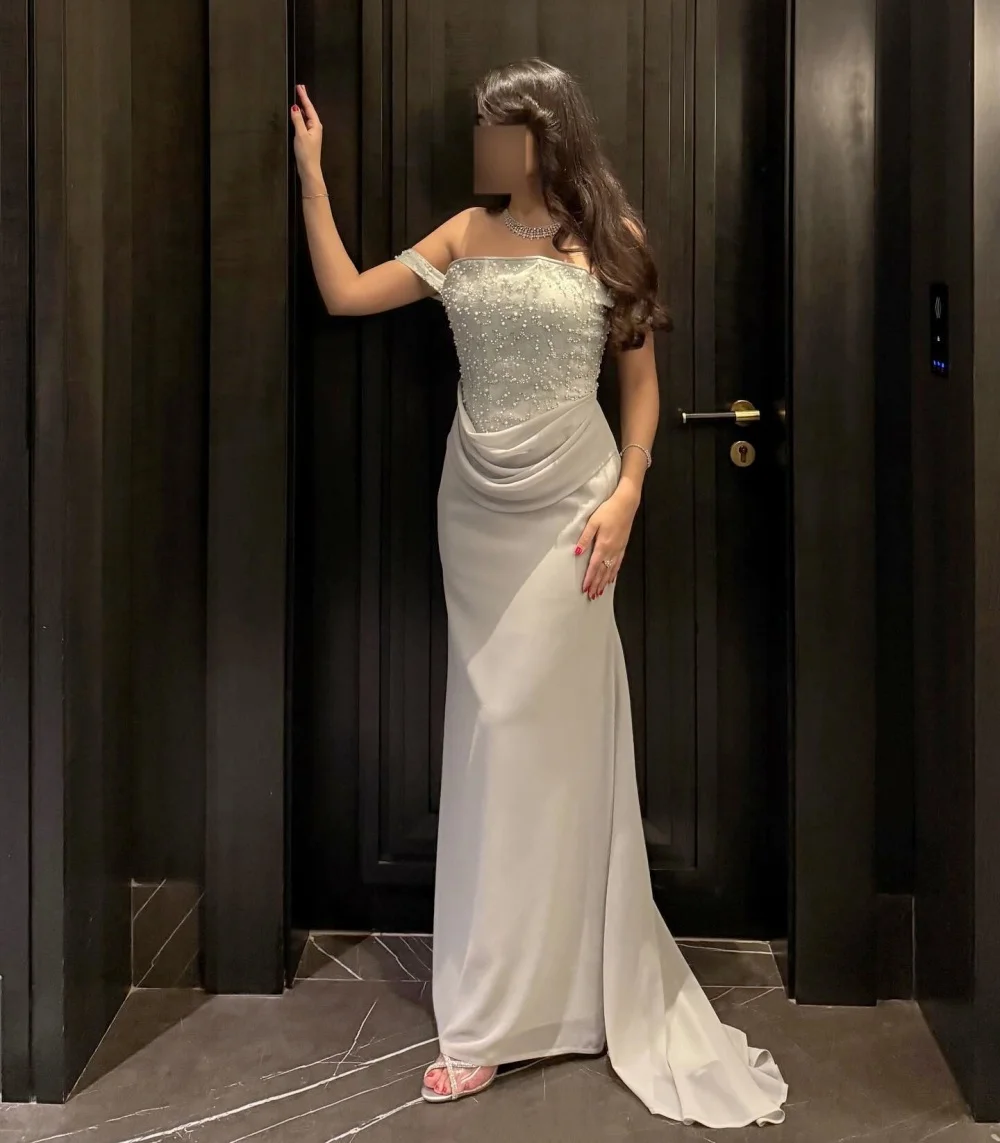 Customized Chiffon Beading Draped Trumpet Long Dresses Bespoke Occasion Woman Elegant Party Wedding Evening Gown Sparkle 
Customized Chiffon Beading Draped Trumpet Long Dresses Bespoke Occasion Woman Elegant Party Wedding Evening Gown Sparkle