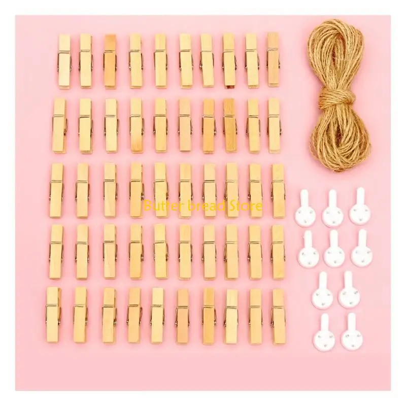 W89C 50Pcs Mini Clothespins Photo Clip Assorted Colors Small Clothes Peg for Photos
W89C 50Pcs Mini Clothespins Photo Clip Assorted Colors Small Clothes Peg for Photos