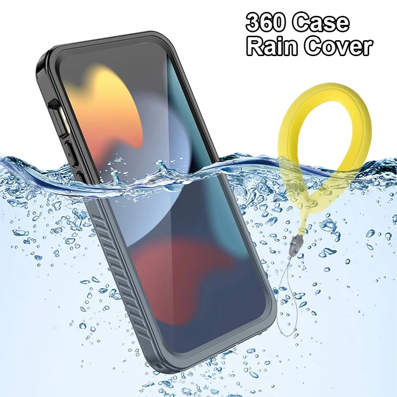Водонепроницаемый чехол с защитой от дождя для iPhone 15 14 13 12 Pro Max IP68, Супер Противоударный Корпус для плавания и дайвинга 360
Водонепроницаемый чехол с защитой от дождя для iPhone 15 14 13 12 Pro Max IP68, Супер Противоударный Корпус для плавания и дайвинга 360