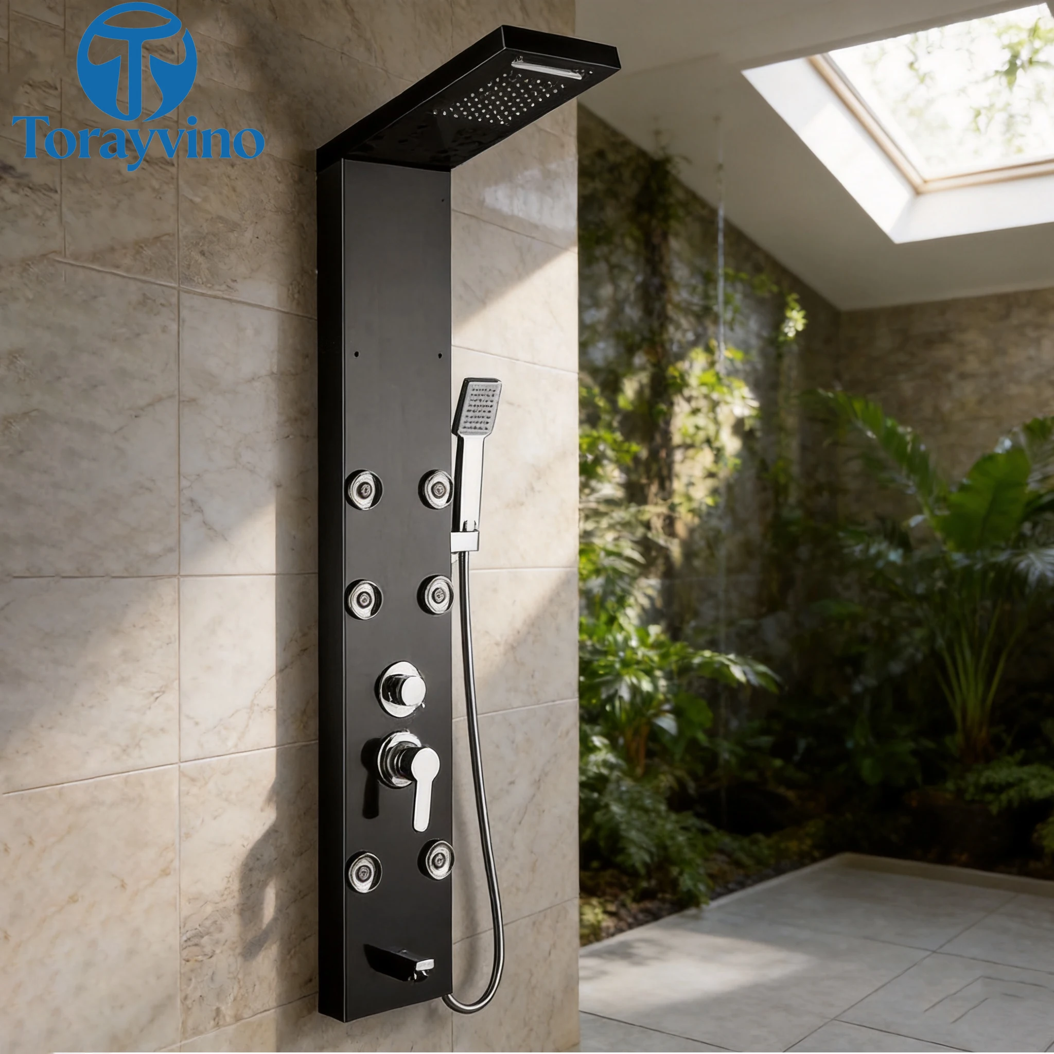 Torayvino Luxury Gold Bathroom Faucet Shower Panel Body Massage Outdoor Shower System Set Column Tap With Shelf Combo Kit
Torayvino Luxury Gold Bathroom Faucet Shower Panel Body Massage Outdoor Shower System Set Column Tap With Shelf Combo Kit