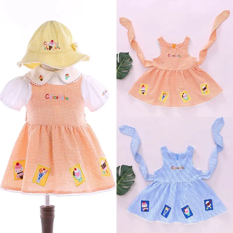 Children's Dress 2022 Summer Japanese Girls Cute And Comfortable Cartoon Lace Up Waist Closed Ice Cream Plaid Princess Dress
Children's Dress 2022 Summer Japanese Girls Cute And Comfortable Cartoon Lace Up Waist Closed Ice Cream Plaid Princess Dress