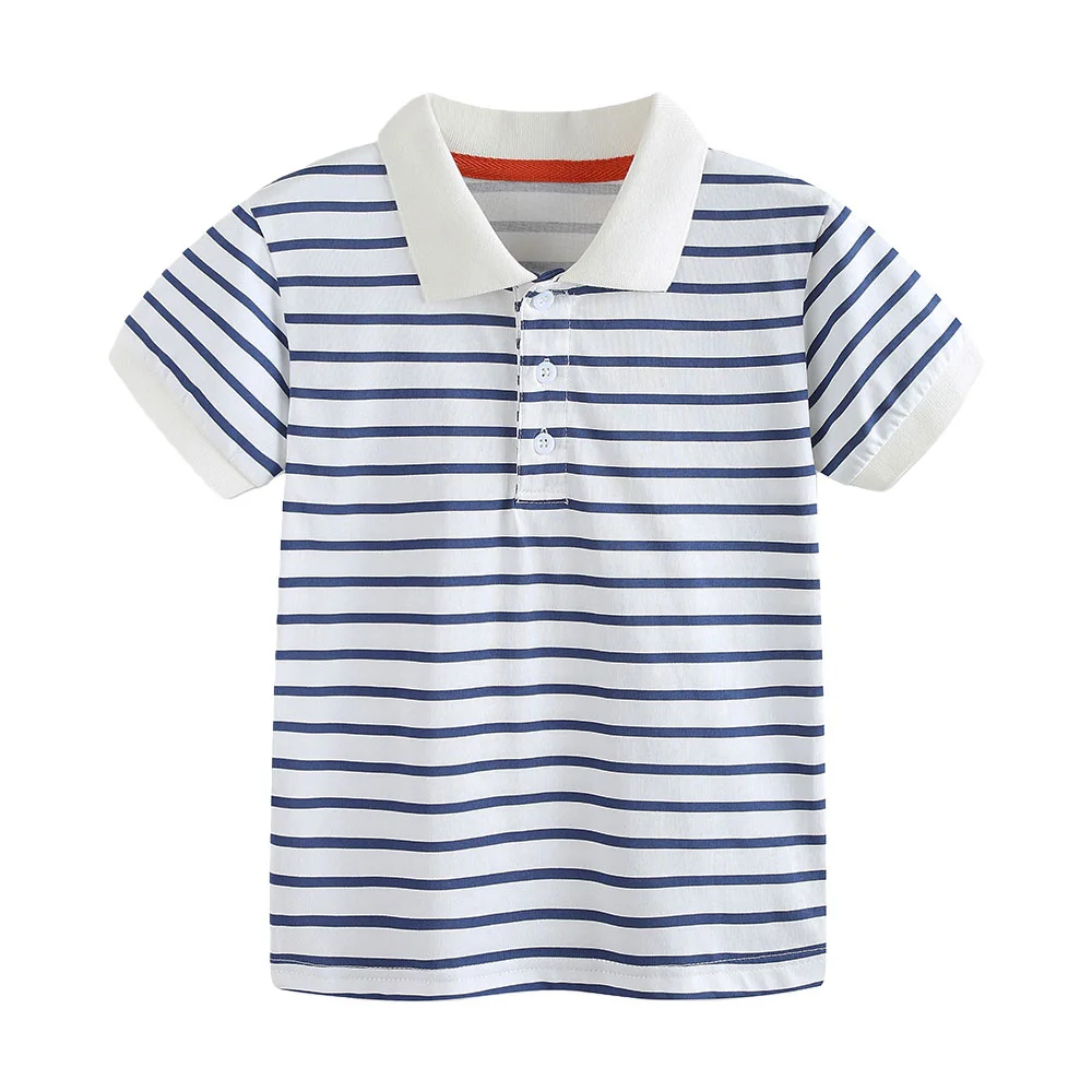 2-7T New Style Striped Boys Polo Shirts Children's Shirts Short Sleeve Solid Clothes Cotton Breathable Kids Fashion Button Shirt
2-7T New Style Striped Boys Polo Shirts Children's Shirts Short Sleeve Solid Clothes Cotton Breathable Kids Fashion Button Shirt