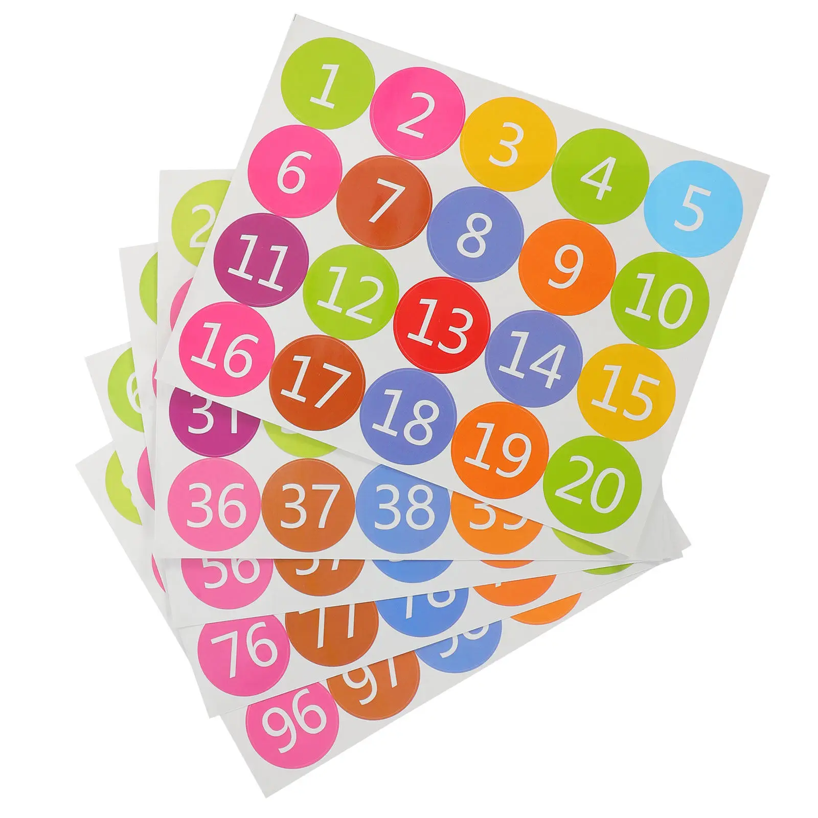 100Pcs Self-Adhesive Number Stickers Color-Coded Classification Labels for Home Office Classroom Storage Jars Bottles Documents
100Pcs Self-Adhesive Number Stickers Color-Coded Classification Labels for Home Office Classroom Storage Jars Bottles Documents