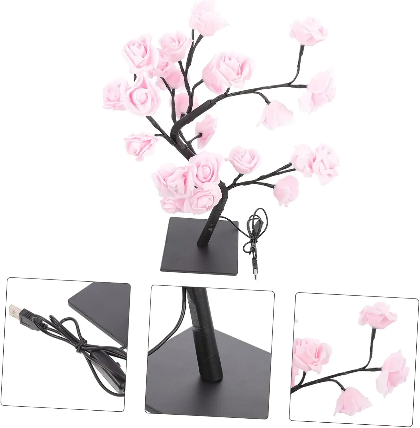 Led Rose Tree Shape Night Lamp Warm Decorative Table Lamp for Bedroom Desktop and Home Decor Portable Creative Design for Relaxed Atmosphere
Led Rose Tree Shape Night Lamp Warm Decorative Table Lamp for Bedroom Desktop and Home Decor Portable Creative Design for Relaxed Atmosphere