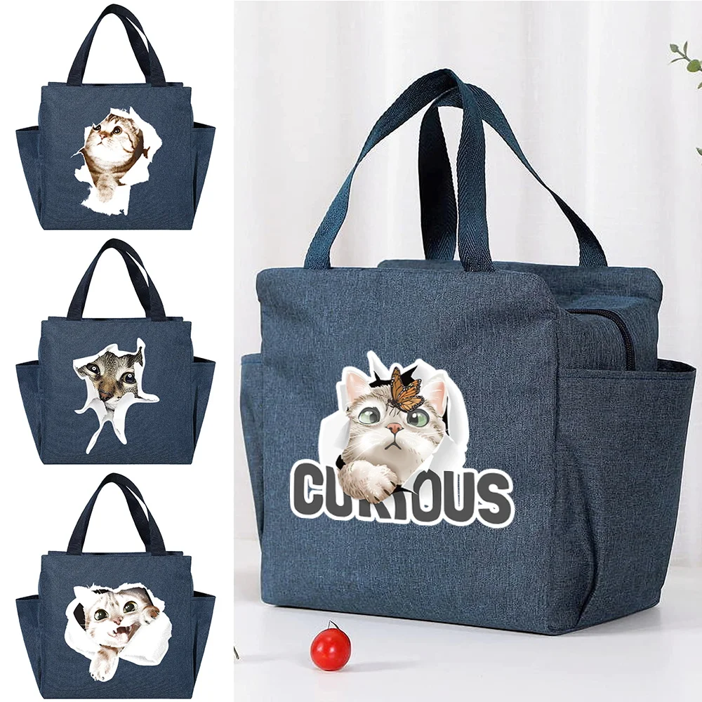 Lunch Bag Cooler Tote Portable Insulated Box Cat Print Thermal Cold Food Container School Picnic High Capacity Travel Lunchbox
Lunch Bag Cooler Tote Portable Insulated Box Cat Print Thermal Cold Food Container School Picnic High Capacity Travel Lunchbox