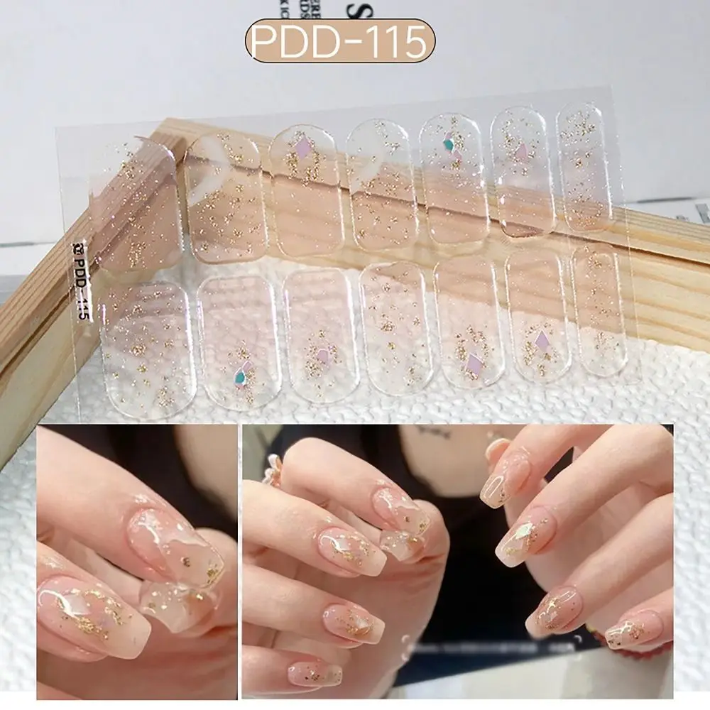 Easy To Removal 14Strips Gel Nail Stickers Floristic Semi Cured Nail Patch Full Cover Nail Art Stickers DIY Nail Art Making
Easy To Removal 14Strips Gel Nail Stickers Floristic Semi Cured Nail Patch Full Cover Nail Art Stickers DIY Nail Art Making