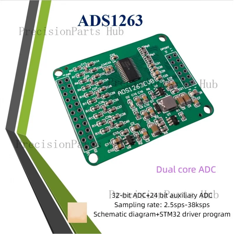 ADS1263 32- ADC Strain Temperature High-Precision Acquisition Card ADS1256 Upgraded 24-Bit
ADS1263 32- ADC Strain Temperature High-Precision Acquisition Card ADS1256 Upgraded 24-Bit