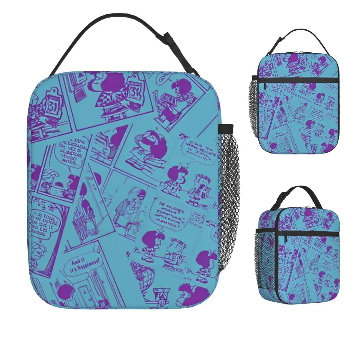 Mafalda Comic Cartoon Kawaii Lunch Bag For Girls Lunch Box Office Cooler Bag Portable Insulated Oxford Thermal Tote Handbags
Mafalda Comic Cartoon Kawaii Lunch Bag For Girls Lunch Box Office Cooler Bag Portable Insulated Oxford Thermal Tote Handbags