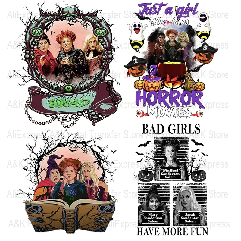 Halloween Horror Bad Girls Heat Transfer On Clothes Pumpkin Movies Iron On Patches For Hoody Diy Thermo Sticker Press Heat Badge
Halloween Horror Bad Girls Heat Transfer On Clothes Pumpkin Movies Iron On Patches For Hoody Diy Thermo Sticker Press Heat Badge