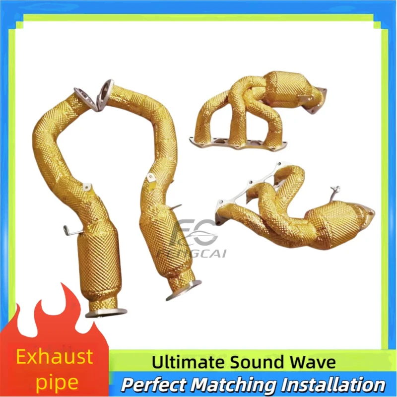 Stainless Steel Downpipe and Exhaust Manifold Exhaust Pipes for Porsche 718 GT4 RS 4.0L Racing Performance Exhaust System
Stainless Steel Downpipe and Exhaust Manifold Exhaust Pipes for Porsche 718 GT4 RS 4.0L Racing Performance Exhaust System