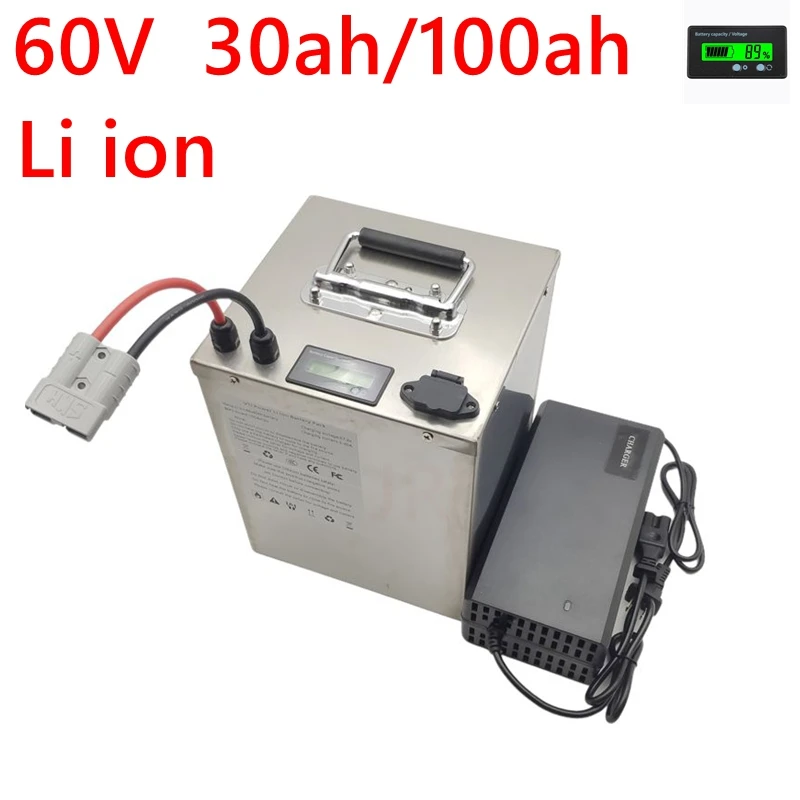 50Ah 60V 40Ah 60Ah 60V 80Ah 100Ah литиевая батарея литий-ионная для 3000w скутера, велосипеда, мотоцикла + зарядное устройство 10A
50Ah 60V 40Ah 60Ah 60V 80Ah 100Ah литиевая батарея литий-ионная для 3000w скутера, велосипеда, мотоцикла + зарядное устройство 10A