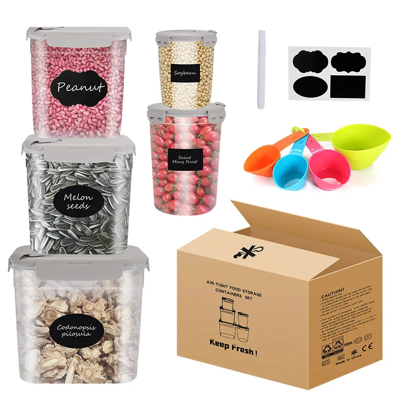 5-Piece Thickened Large-Capacity Grain Storage Container, Transparent Plastic Storage Box for The Refrigerator, Microwave-Safe
5-Piece Thickened Large-Capacity Grain Storage Container, Transparent Plastic Storage Box for The Refrigerator, Microwave-Safe