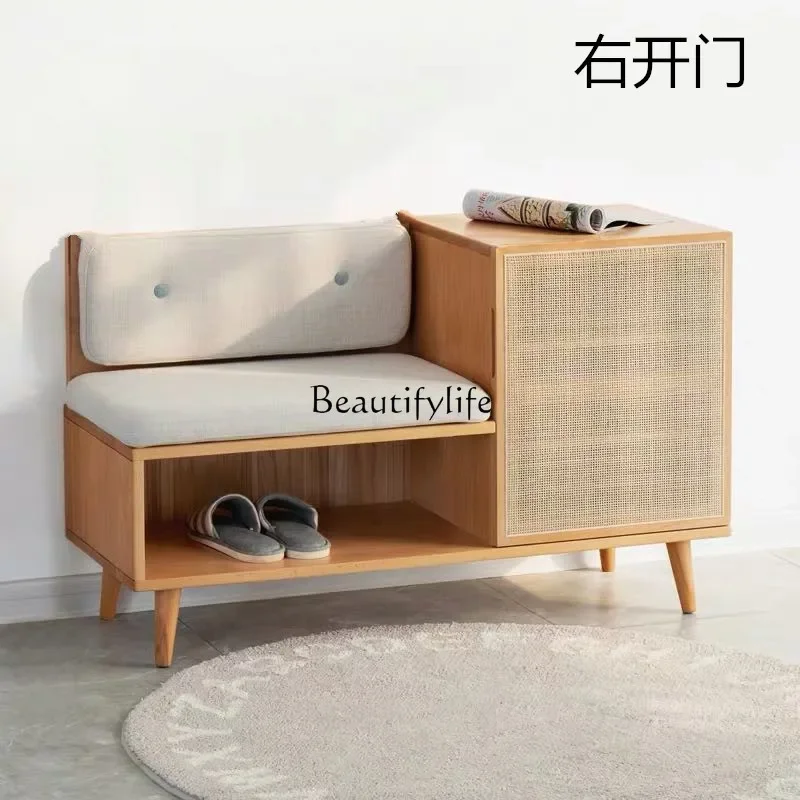 yj5Nordic Solid Wood Rattan Shoe Cabinet Storage Storage Low Stool Small Apartment
yj5Nordic Solid Wood Rattan Shoe Cabinet Storage Storage Low Stool Small Apartment
