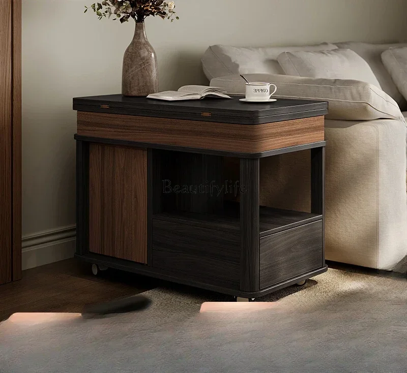 Couch side multi-functional light luxury tea table folding household living room movable solid wood coffee table
Couch side multi-functional light luxury tea table folding household living room movable solid wood coffee table