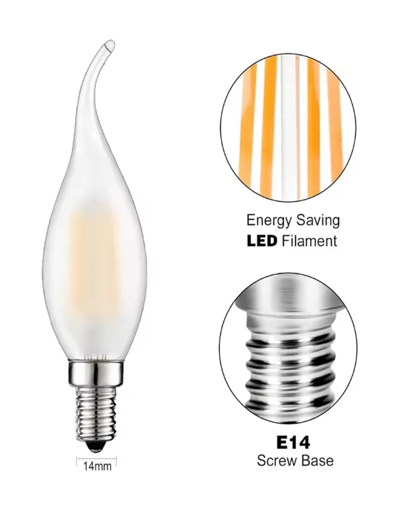 8PCS E14/E12 LED Dimmable Candle Light C35 Frosted 220V 4W 6W Warm White Chandelier Lighting
8PCS E14/E12 LED Dimmable Candle Light C35 Frosted 220V 4W 6W Warm White Chandelier Lighting