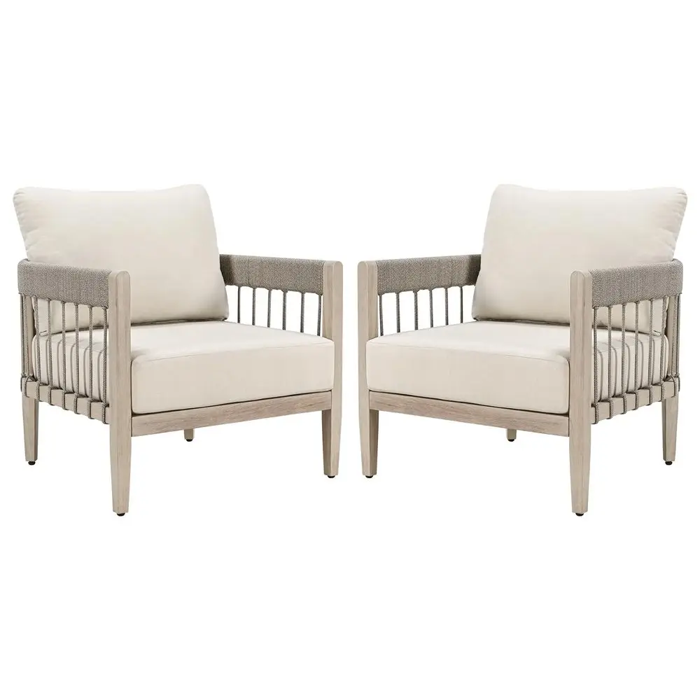Sofa Chairs Set of 2, NeverRust Aluminum Outdoor Armchairs with Faux Wood Grain Finish, 2 Pieces Rope Weave Outdoor Sofa Chairs
Sofa Chairs Set of 2, NeverRust Aluminum Outdoor Armchairs with Faux Wood Grain Finish, 2 Pieces Rope Weave Outdoor Sofa Chairs