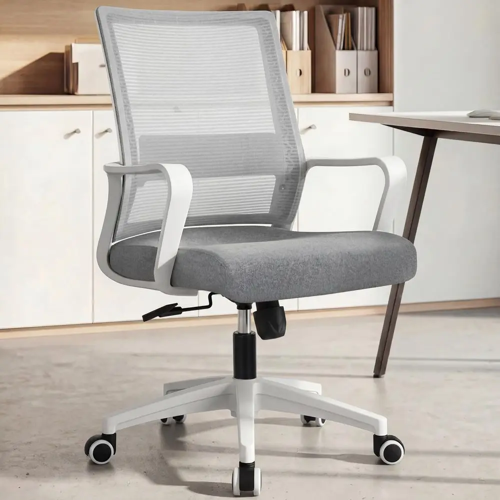 CHAIR Office Desk Chair Gaming Computer Chair Ergonomic Mesh Mid Back with Rolling Wheels Lumbar Support Comfy Swivel Adjustabl
CHAIR Office Desk Chair Gaming Computer Chair Ergonomic Mesh Mid Back with Rolling Wheels Lumbar Support Comfy Swivel Adjustabl