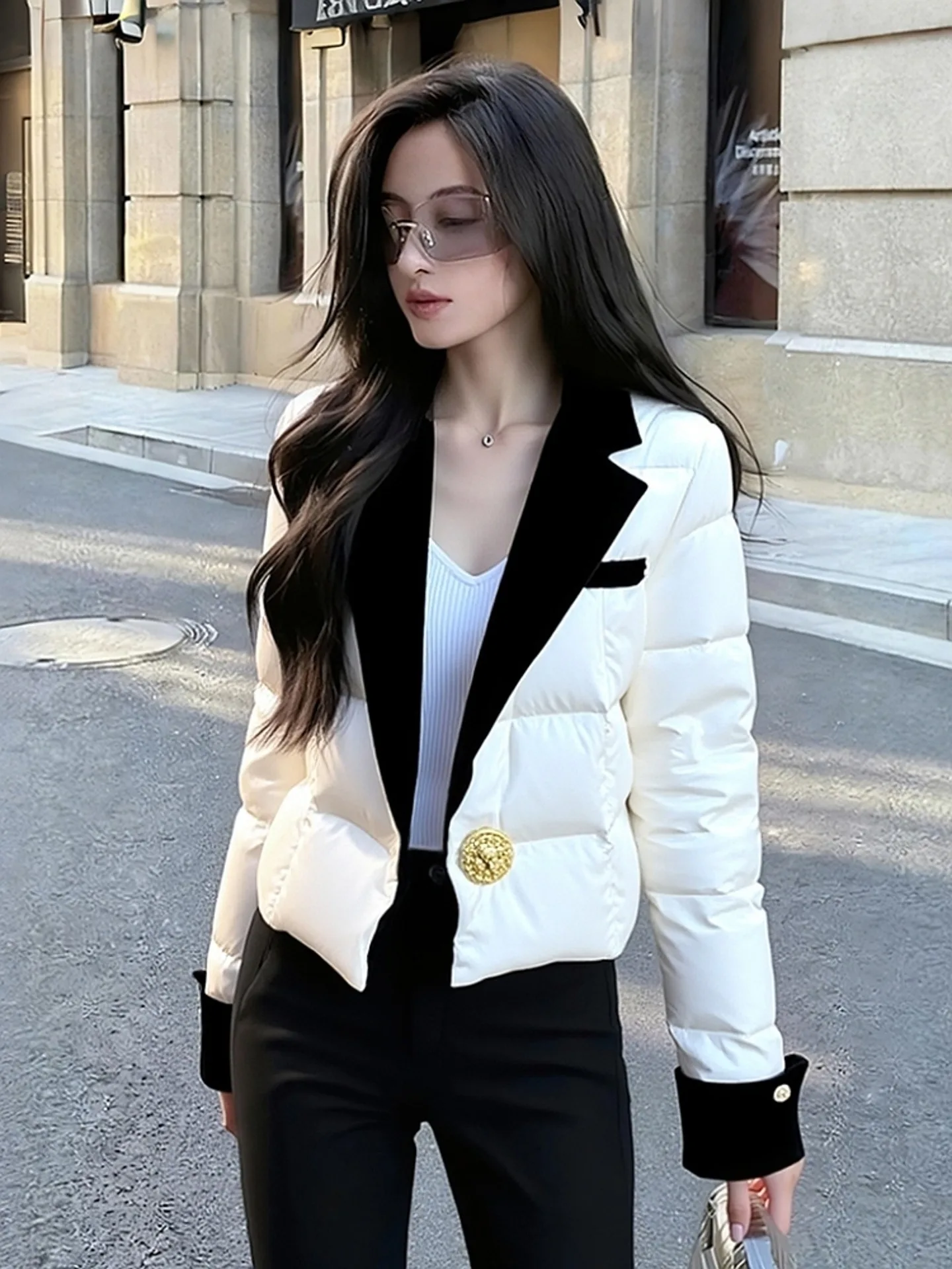 Женская белая пушистая повседневная куртка-пуховик Sli ort, зимнее пальто с наполнителем из искусственного пуха, для отдыха
Женская белая пушистая повседневная куртка-пуховик Sli ort, зимнее пальто с наполнителем из искусственного пуха, для отдыха