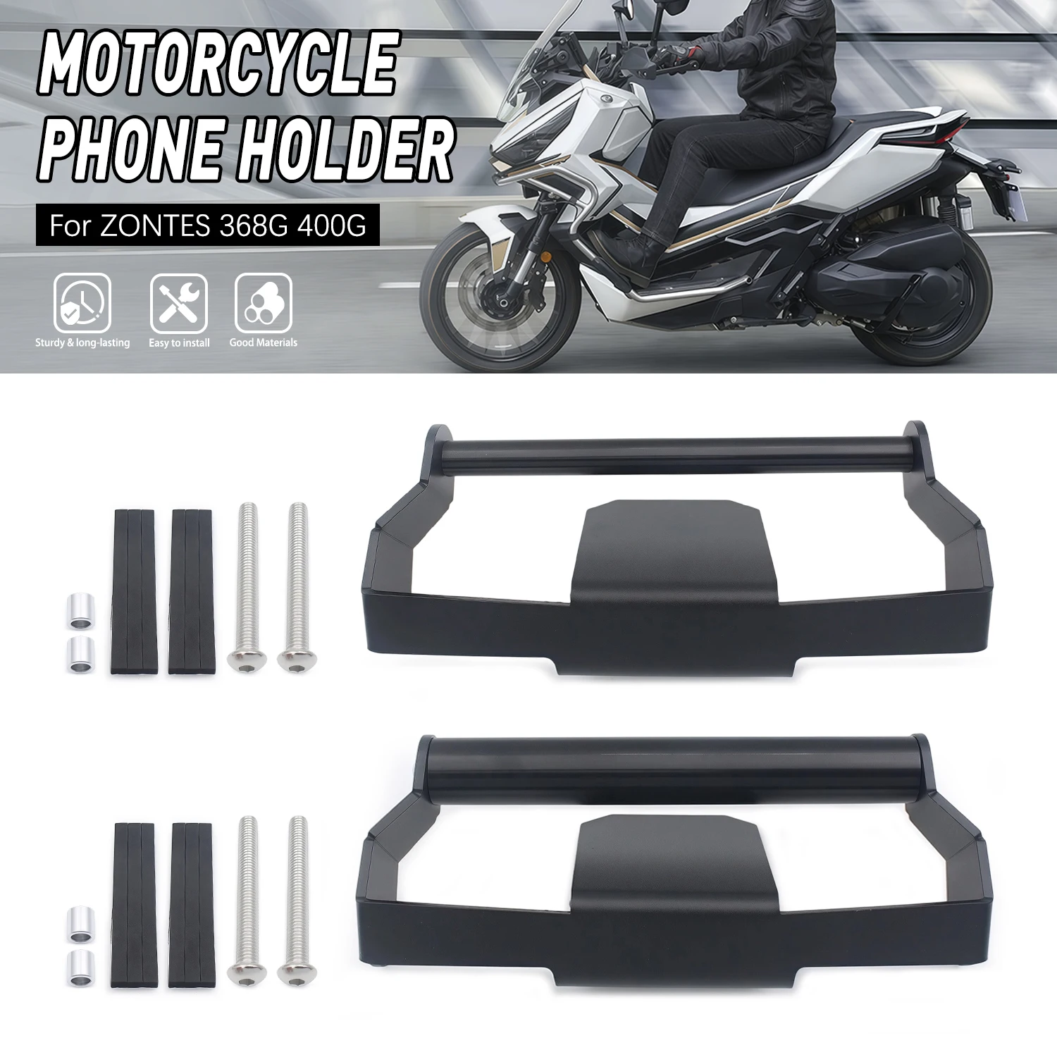 New Phone Navigation Bracket Front Bar GPS Mount Stand Motorcycle For ZONTES 368G ZT368G 400G ZT400G 368 G
New Phone Navigation Bracket Front Bar GPS Mount Stand Motorcycle For ZONTES 368G ZT368G 400G ZT400G 368 G