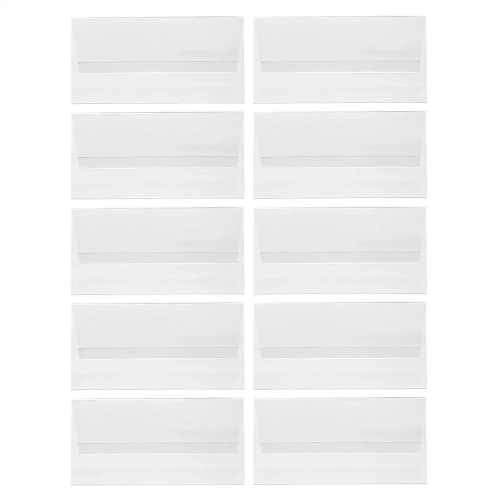 10Pcs V-Shaped Double-Sided Acrylic Conference Table Cards 120x60mm Clear Wedding Party Sign Holders Desk Name Plates Easy Clean
10Pcs V-Shaped Double-Sided Acrylic Conference Table Cards 120x60mm Clear Wedding Party Sign Holders Desk Name Plates Easy Clean