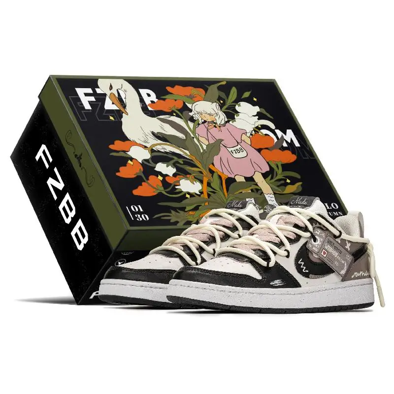 【Customize】Nike Court Borough Skateboarding Shoes Women's Low-top Brown/beige Sneakers shoes DV5456-108
【Customize】Nike Court Borough Skateboarding Shoes Women's Low-top Brown/beige Sneakers shoes DV5456-108