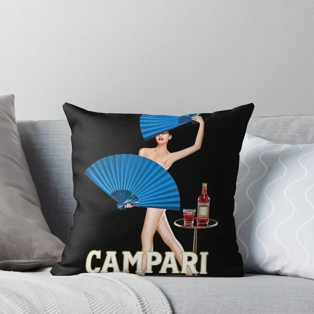 Classic Campari Girl with Blue Fans Alcoholic Aperitif Vintage Advertising Poster Throw Pillow Couch Pillows pillow
Classic Campari Girl with Blue Fans Alcoholic Aperitif Vintage Advertising Poster Throw Pillow Couch Pillows pillow