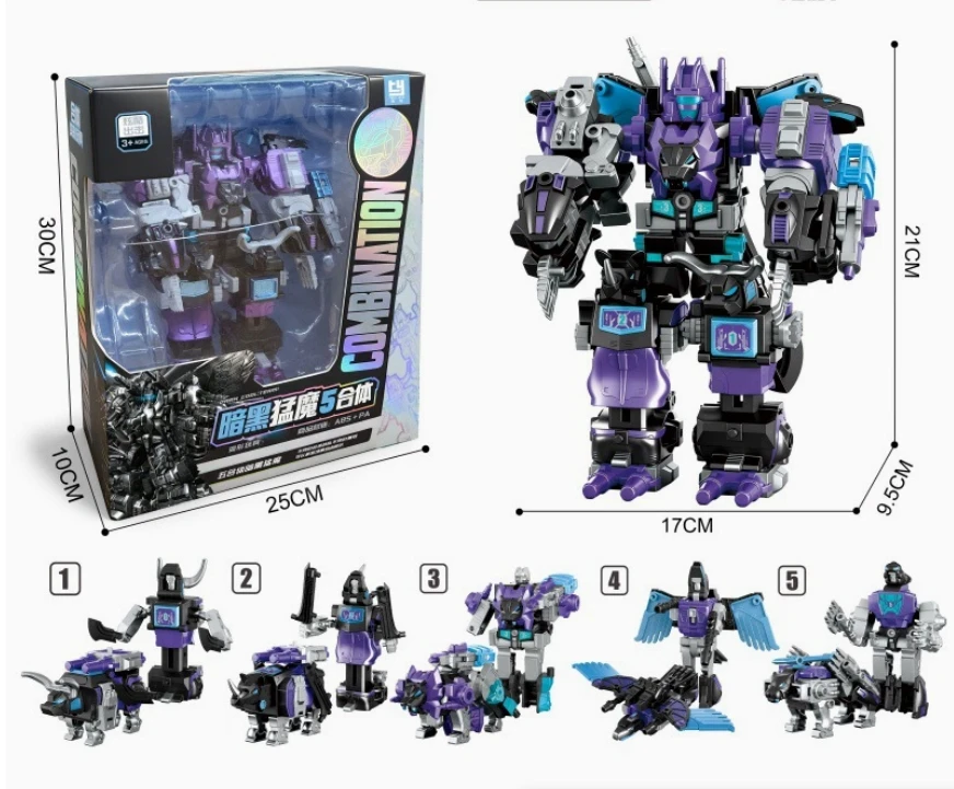 6 IN 1 Oversized Transformation KO Predaking Defensor Bruticus Devastator Figure Collectible Model Figures Toy for Kids Gift
6 IN 1 Oversized Transformation KO Predaking Defensor Bruticus Devastator Figure Collectible Model Figures Toy for Kids Gift