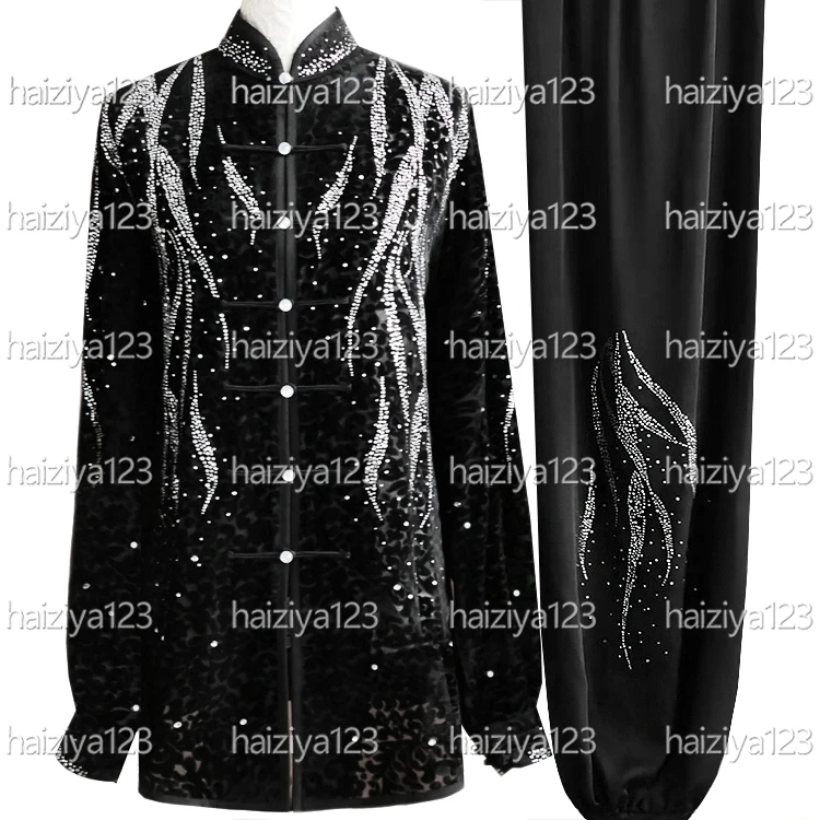 Brilliant diamonds Taichi uniform Taiji clothes Qigong garment Kungfu suit Competition for men women girl boy kids adults Unisex
Brilliant diamonds Taichi uniform Taiji clothes Qigong garment Kungfu suit Competition for men women girl boy kids adults Unisex