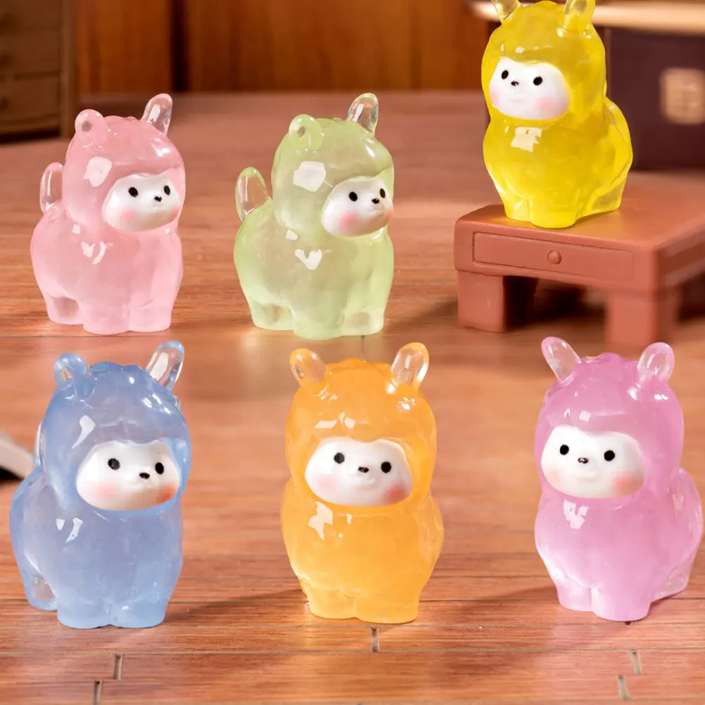 12pcs Mini Alpacas Glow At Dark Resin Luminous Alpaca Ornaments Micro Landscape Alpaca Dollhouse toy Fairy Garden Fish Tank Deco
12pcs Mini Alpacas Glow At Dark Resin Luminous Alpaca Ornaments Micro Landscape Alpaca Dollhouse toy Fairy Garden Fish Tank Deco