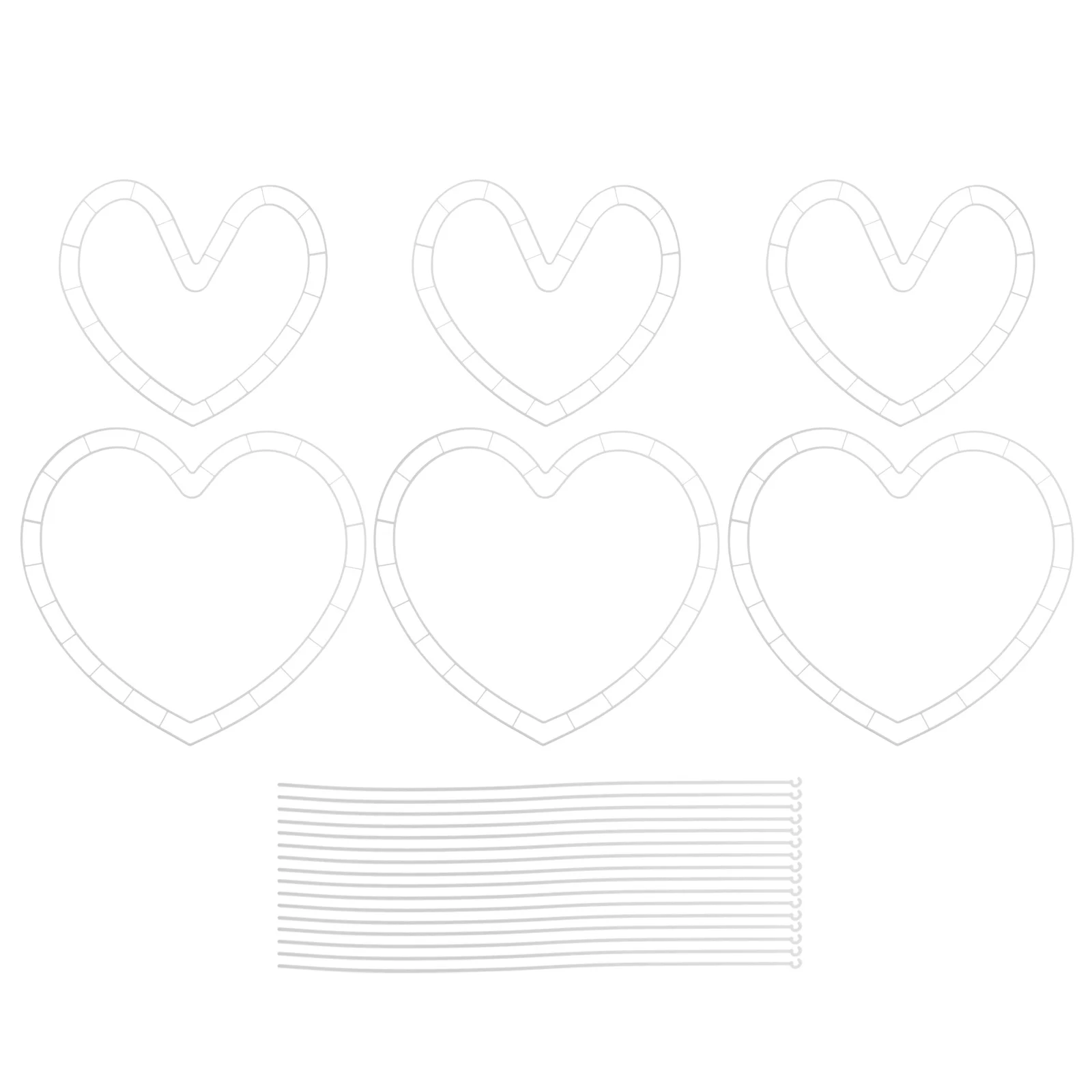 6Set Packaging Flower Arranging Tool Heart Shaped Plastic Wreath Frame for DIY Floral Wreath Craft Wedding Holiday Party
6Set Packaging Flower Arranging Tool Heart Shaped Plastic Wreath Frame for DIY Floral Wreath Craft Wedding Holiday Party