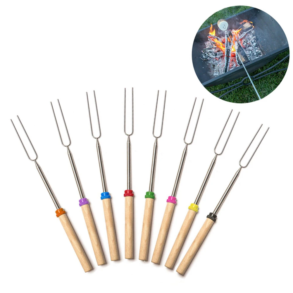 1 pc Telescoping Barbecue Fork Stainless Steel Sausage Skewer Hot Dog Roasting Stick Marshmallow Long Handle Camping BBQ Outdoor
1 pc Telescoping Barbecue Fork Stainless Steel Sausage Skewer Hot Dog Roasting Stick Marshmallow Long Handle Camping BBQ Outdoor