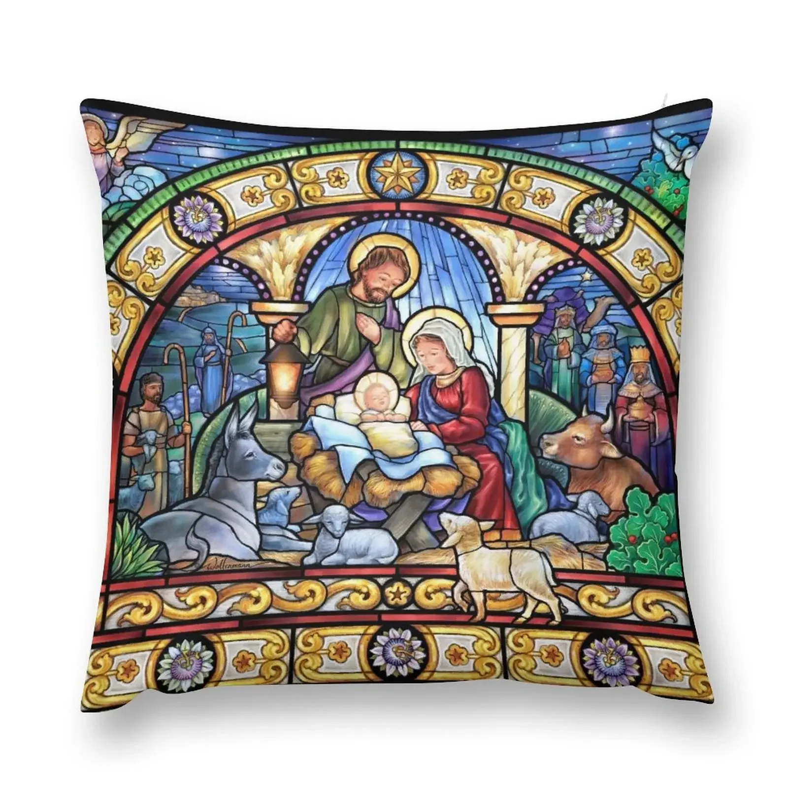 Stained Glass Nativity Throw Pillow Sofa Cover Throw Pillow Covers Marble Cushion Cover pillow
Stained Glass Nativity Throw Pillow Sofa Cover Throw Pillow Covers Marble Cushion Cover pillow