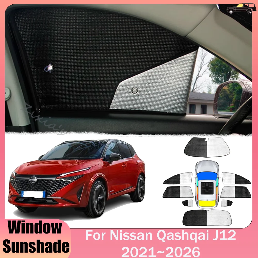 For Nissan Qashqai J12 2021~2026 2022 2023 2024 2025 Car Windows Aluminum Foil Sunshade Skylight Windshield Sun Shade Accessorie
For Nissan Qashqai J12 2021~2026 2022 2023 2024 2025 Car Windows Aluminum Foil Sunshade Skylight Windshield Sun Shade Accessorie
